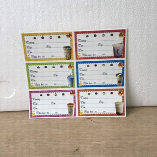 Nhãn vở học sinh 1 xấp ( 40 ô nhãn)