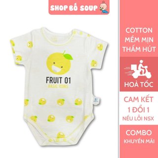Body chip cộc tay cho bé trai bé gái 6-12m