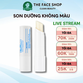 Son dưỡng môi không màu siêu mềm môi dưỡng ẩm hồng hào căng mướt The Face Shop Dr Belmeur Moisture Lip Balm 4g