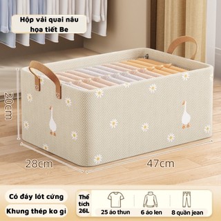 Hộp Vải Khung Thép Hoa Cúc: Sự Lựa Chọn Thông Minh Cho Tủ Quần Áo