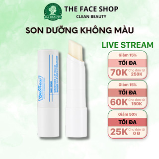 Son dưỡng môi không màu siêu mềm môi dưỡng ẩm hồng hào căng mướt The Face Shop Dr Belmeur Moisture Lip Balm 4g