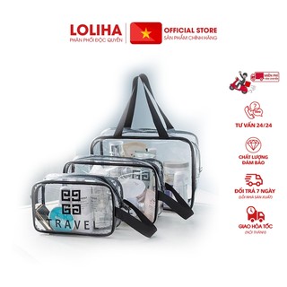 ⛔giadunghoangmai⛔ bộ 3 túi đựng mỹ phẩm du lịch