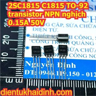 2SC1815 C1815 TO-92 transistor NPN nghịch 0.15A 50V (50 con) kde1517