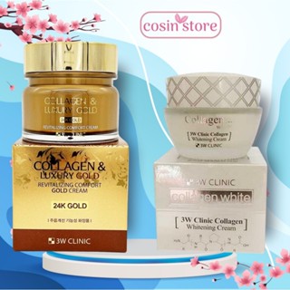 Kem Dưỡng 3W Clinic Collagen & Luxury Gold Revitalizing Comfort Gold Cream 100g 60ml Cosin Store