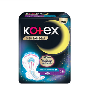 Băng vệ sinh Kotex siêu ban đêm 4 miếng loại 28cm