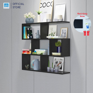 [MUA 1 TẶNG 1] Kệ Sách Gỗ Treo Tường 4 Tầng Dài 80cm, Rộng 15cm, 20cm Thương Hiệu SIB Decor - KT06-80