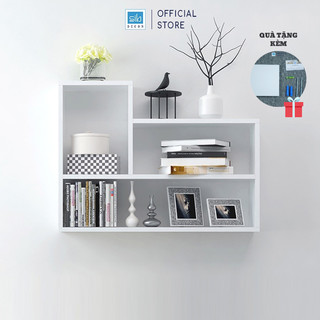 [MUA 1 TẶNG 1] Kệ Để Sách Treo Tường L Hiện Đại Thương Hiệu SIB Decor - KT181