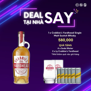 Deal say tại nhà - crabbie's yardhead single malt whisky - uk- 700ml - 40%