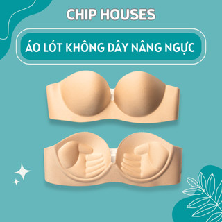 Áo Lót Không Dây Nâng Ngực Đệm Bàng Tay, Áo Cúp Ngực