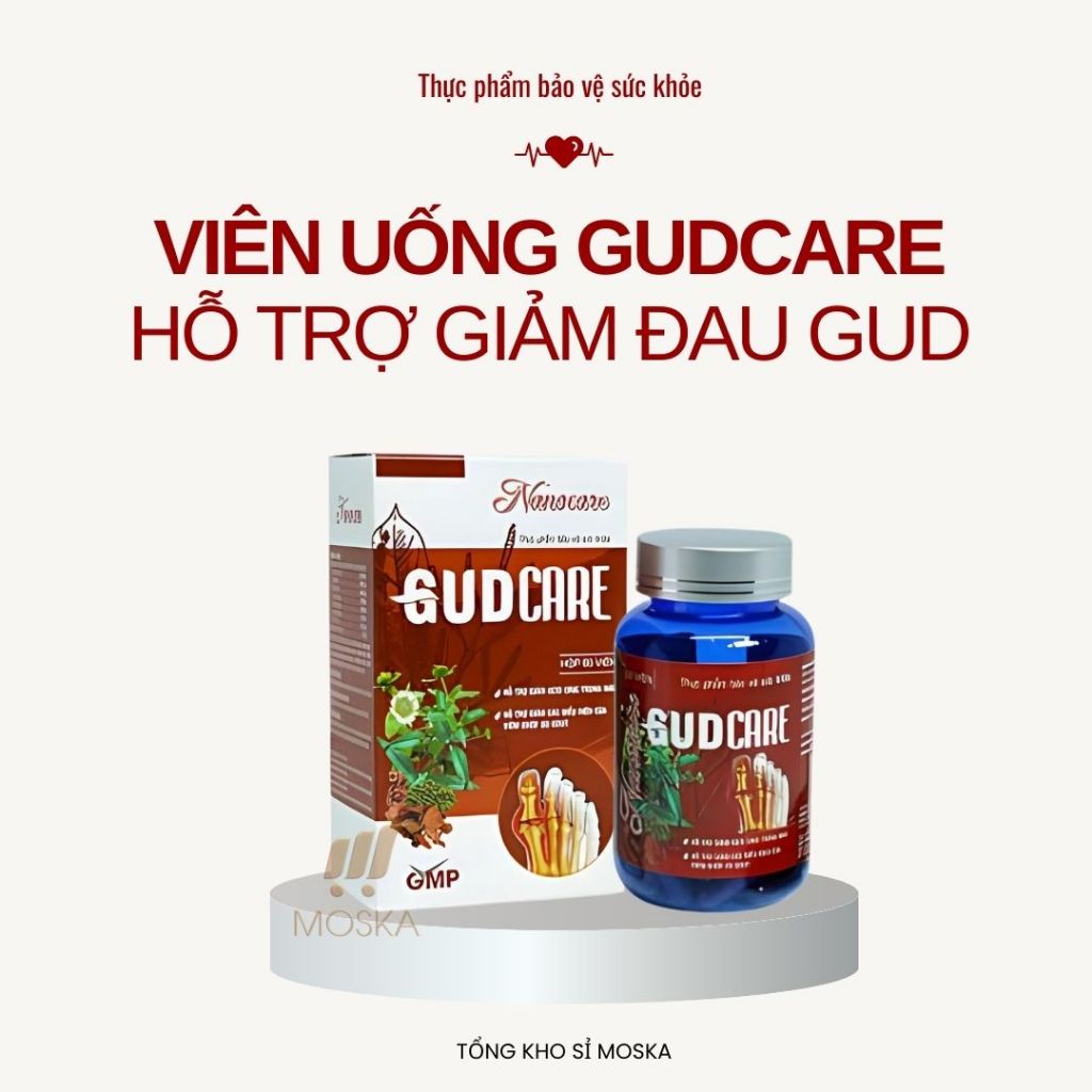 Viên Uống GUDCARE Hỗ Trợ Giảm Các Biểu Hiện, Giảm Đau Do Gud 60 viên| Moska Shop
