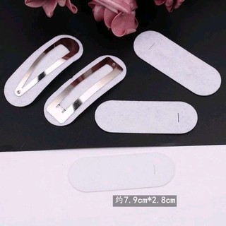 Phôi kẹp tóc kèm vải nỉ
