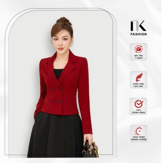 Áo Vest Nữ Công Sở Hàn Quốc NK Fashion 4 Cúc Dáng Ngắn Thời Thượng Chất Liệu Cao Cấp UKAK2210002