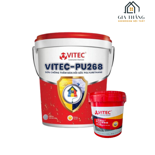 (Chính hãng ) VITEC PU 268 - Sơn chống thấm, chống nứt Polyurethane biến tính một thành phần
