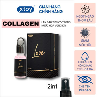 Nước hoa vùng kín XTOY LOVE Fleur, lưu hương lâu, chứa collagen dưỡng ẩm, hồng hào se khít - Lọ 20ml