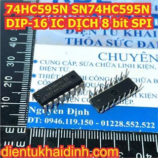 74HC595N 74HC595 595 DIP-16 IC DỊCH 8 bit SPI (10 con) kde1417