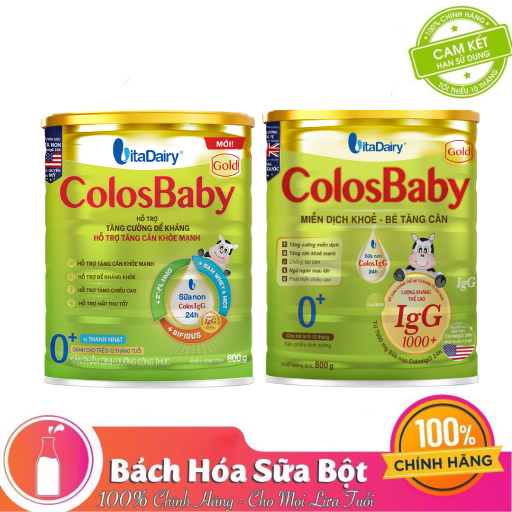 Sữa Bột Colosbaby Gold/ Colosbaby Gold Vị Thanh Nhạt 400/800g