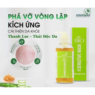 Bio sensitive mask, mặt nạ thải độc dành cho da nhạy cảm, da mụn dày sừng, da nhiễm corticoid