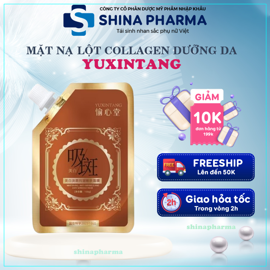 Mặt Nạ Dưỡng Trắng Trẻ Hóa Da Yuxintang - Nạ Mask Yuxintang Truyền Trắng, Phục Hồi, Chống Lão Hóa Da Tại Nhà