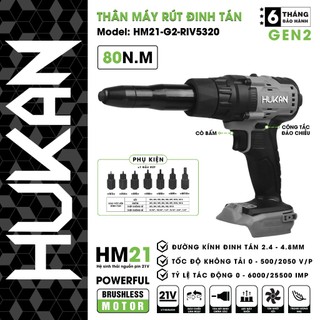 Rút đinh sử dụng pin hukan hm21-g2-riv5320