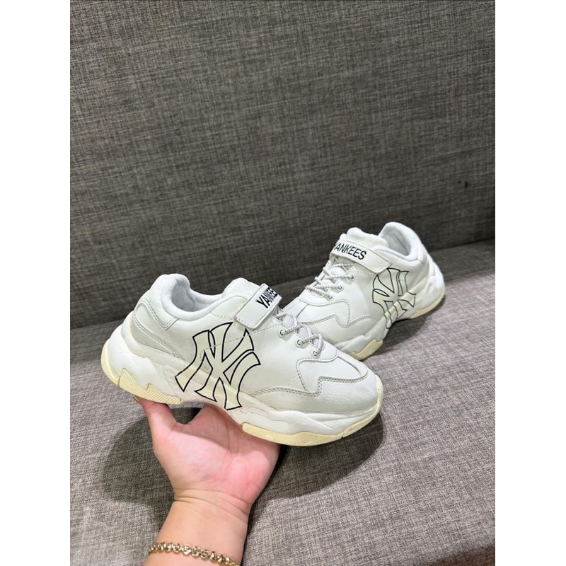 [ Chính Hãng Full Hidentag ] Giày MLB Chunky NY Trắng Chính Hãng Độn Đế. Giày Sneaker Chính Hãng 2ha
