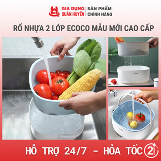 RỔ NHỰA 2 LỚP ECOCO MẪU MỚI CAO CẤP AN TOÀN CHO NGƯỜI DÙNG