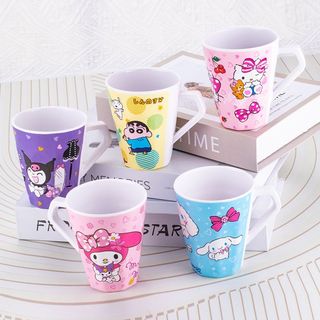 🌸ly cốc có quai cầm hello kitty doremon & friends
