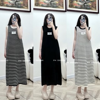 Váy len mtg suông sát nách cổ rách #206 hàng QC freesize