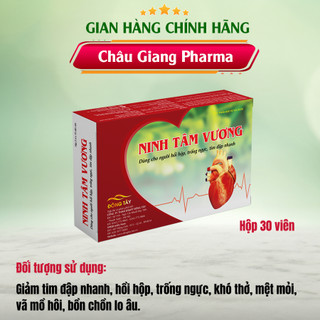 Ninh Tâm Vương giảm hồi hộp, trống ngực, tim đập nhanh - Hộp 30 viên