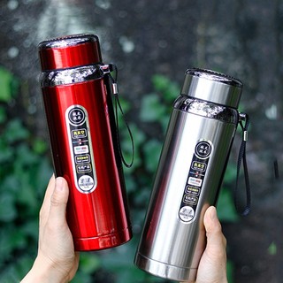 Bình Giữ Nhiệt 1 lít inox 316 Cao Cấp Tiện Dụng có quai xách và lưới lọc trà sẵn nhiều màu lựa chọn