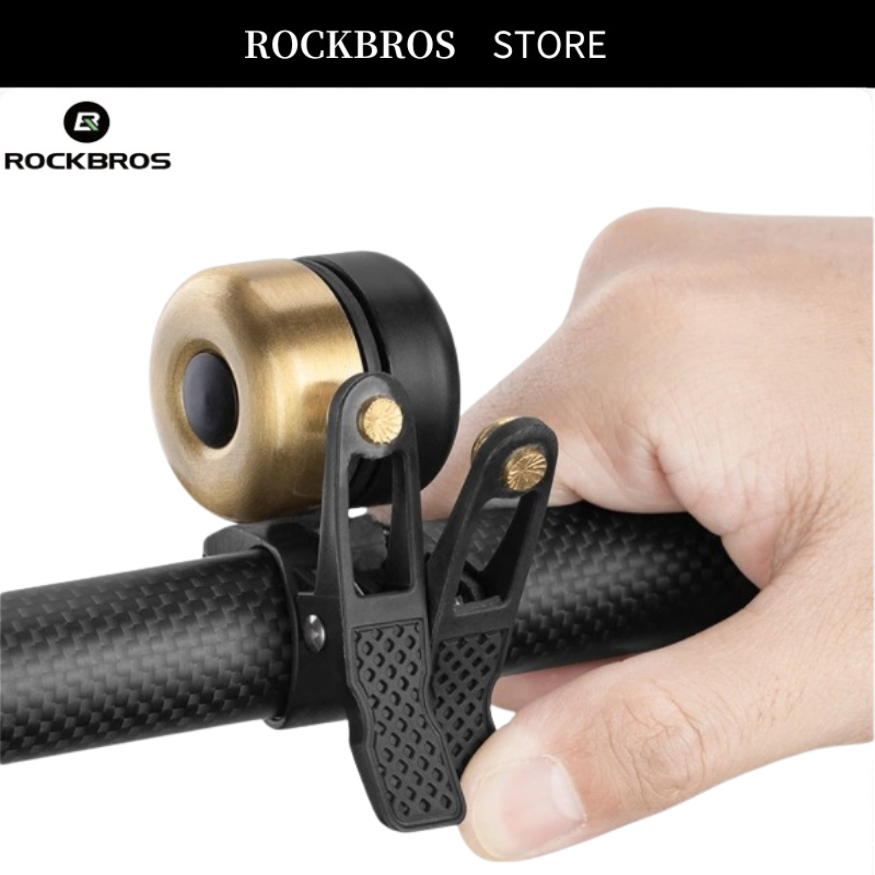 Chuông Gắn Tay Lái ROCKBROS Bằng Hợp Kim Đồng Siêu Nhẹ Phong Cách Cổ Điển Cho Xe Đạp MTB Road