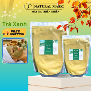 Mặt Nạ Bột Trà Xanh Đắp Mặt Nguyên Chất, Sấy Lạnh Hữu Cơ Trắng Da Ngăn Mụn Se Khít Lỗ Chân Lông.