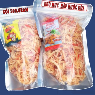 Khô mực xé sợi hấp nước côt dừa - thơm ngon - đậm vị