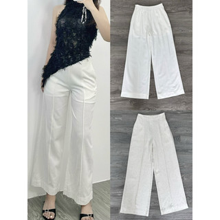 HIPU.VNXK - Quần linen Mixxo ống rộng có lưng thun phía sau 2m.