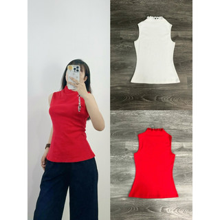 HIPU. VNXK - Áo cổ lọ Mixxo sát nách viền lai cổ 2m.
