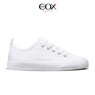 Giày vải canvas nam nữ màu trắng - snow white sneaker unisex chính hãng dincox c20 sang trọng tinh tế đơn giản