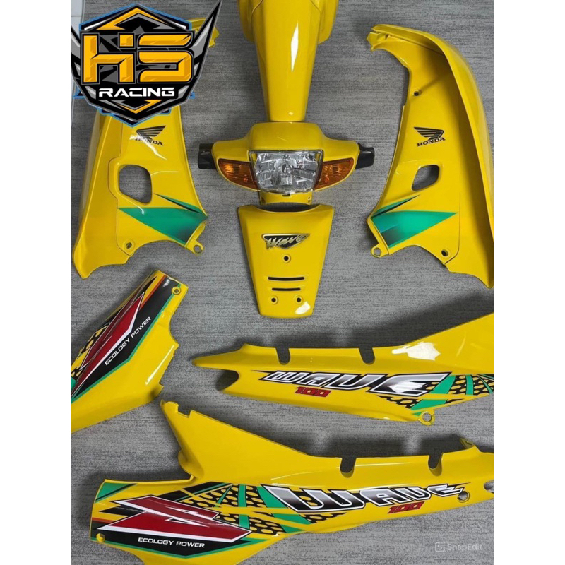 tem Wave thái 100 màu vàng- Tem decal 3 lớp