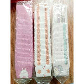 cốc cupcake giấy hình vuông (set 50 cái)