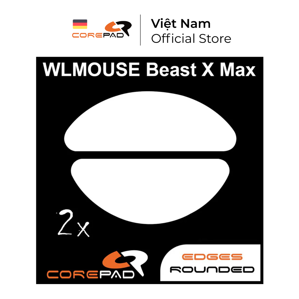 Feet chuột PTFE Corepad Skatez PRO WLmouse BEAST X MAX Wireless (2 bộ) - Corepad Official Store