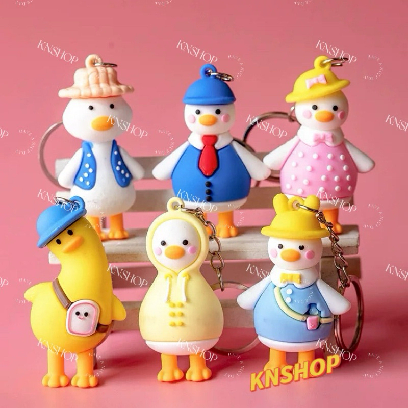 Móc khoá dễ thương, phụ kiện trang trí KN03 Chú Vịt