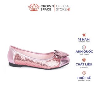 Giày Búp Bê Cho Bé Gái Crown Space CRUK3102 Giày Bệt Cho Bé Êm Ái, Chuẩn Y Khoa
