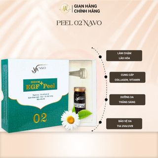 Peel da 02 navo - dưỡng da trắng sáng mỹ phẩm my lê giảm thâm mụn làm đều màu da hộp 3 lọ 10ml