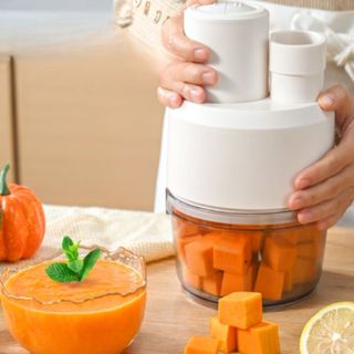 Máy xay thịt đa năng & thái rau củ quả siêu tốc - dụng cụ xay thái thực phẩm tích hợp 2 lưỡi dao siêu bén