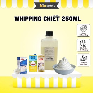 Kem sữa béo hộp 200-250ml (Whipping cream) - Kem tươi whipping làm bánh, pha chế