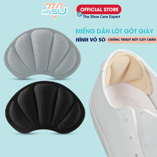 Miếng Dán Lót Gót Giày Vỏ Sò MINSU M5514 Đệm Chống Trầy Chân, Bị Rộng Chuyên Cho Giày Cao Gót, Thể Thao Nữ