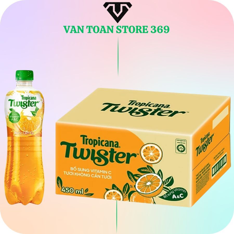 Nước cam ép TWISTER TROPICANA chai 450ml