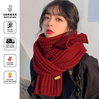 Khăn len quàng cổ - khăn đông ấm áp handmade phong cách vintage k14