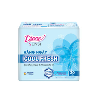 [CHE TÊN] Băng vệ sinh hàng ngày 15.5cm Diana Sensi Cool Fresh (gói 20 miếng)