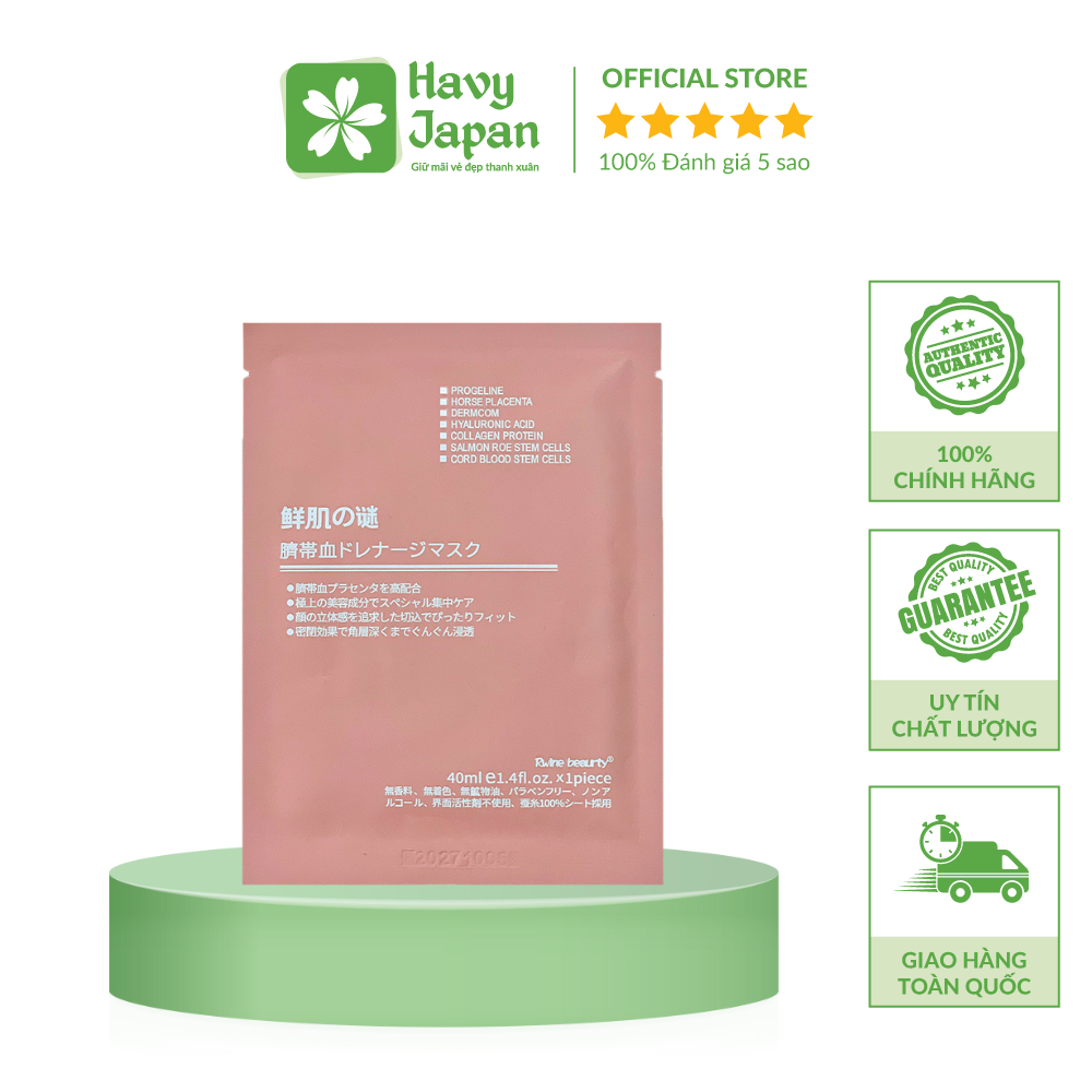  Mặt Nạ Hồng Tế Bào Gốc Nhật Bản - Giúp Da Trở Nên Sáng Mịn Căng Bóng    MIẾNG LẺ   