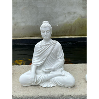Tượng Phật bổn sư ngồi thiền side 18 trang trí phòng thủy ,tiểu cảnh,hồ cá.