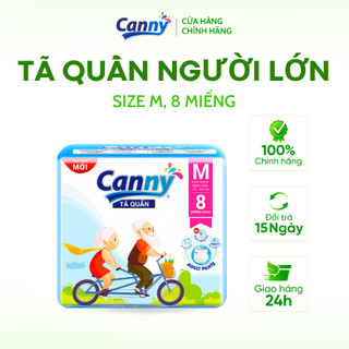 Tã/bỉm quần người lớn, người già canny siêu mềm, siêu thấm, kháng khuẩn size m